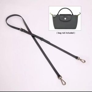 Punch-free adjustable 94-114cm length bag strap for Longchamp Le Pliage mini bag